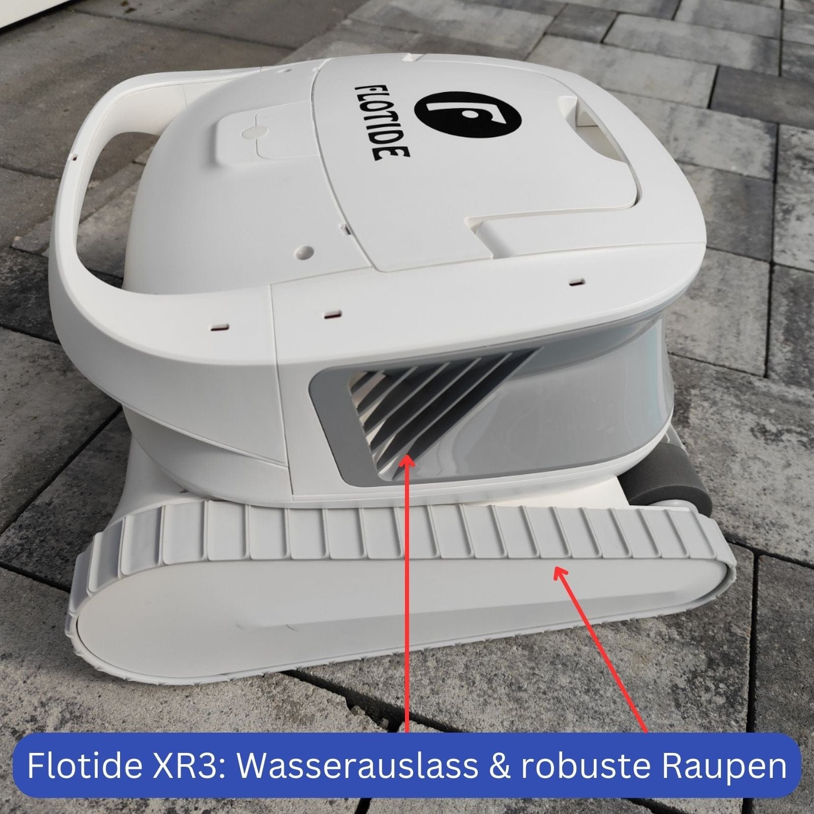 Akku Poolroboter Flotide XR3 Raupen